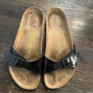 Birkenstock Madrid Patent Leather Sandals Size 38/7